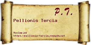 Pellionis Tercia névjegykártya